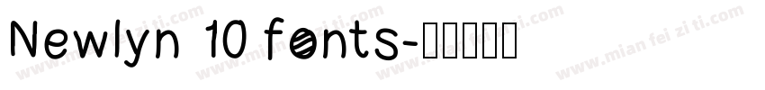 Newlyn 10 fonts字体转换